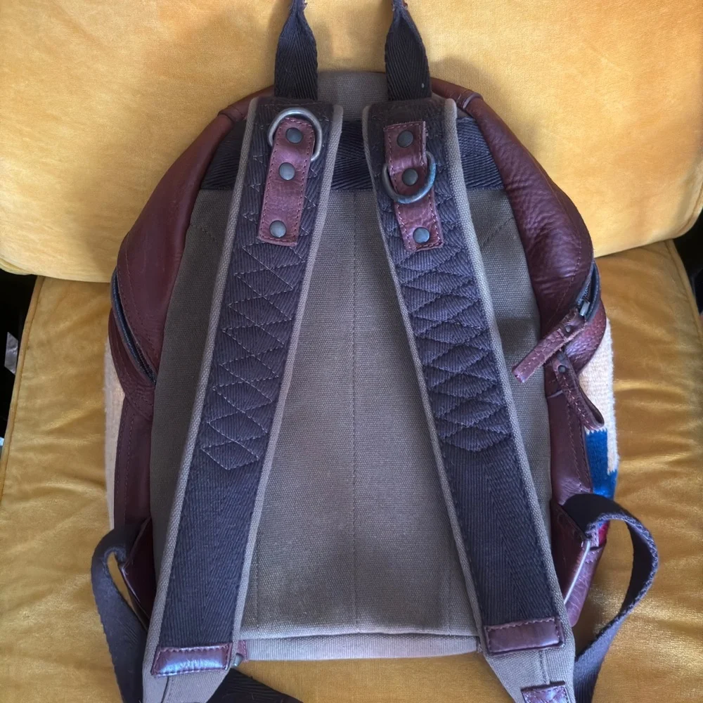 Will Leather Goods Brown and Multicolor Backpack - Picture 4 of 9